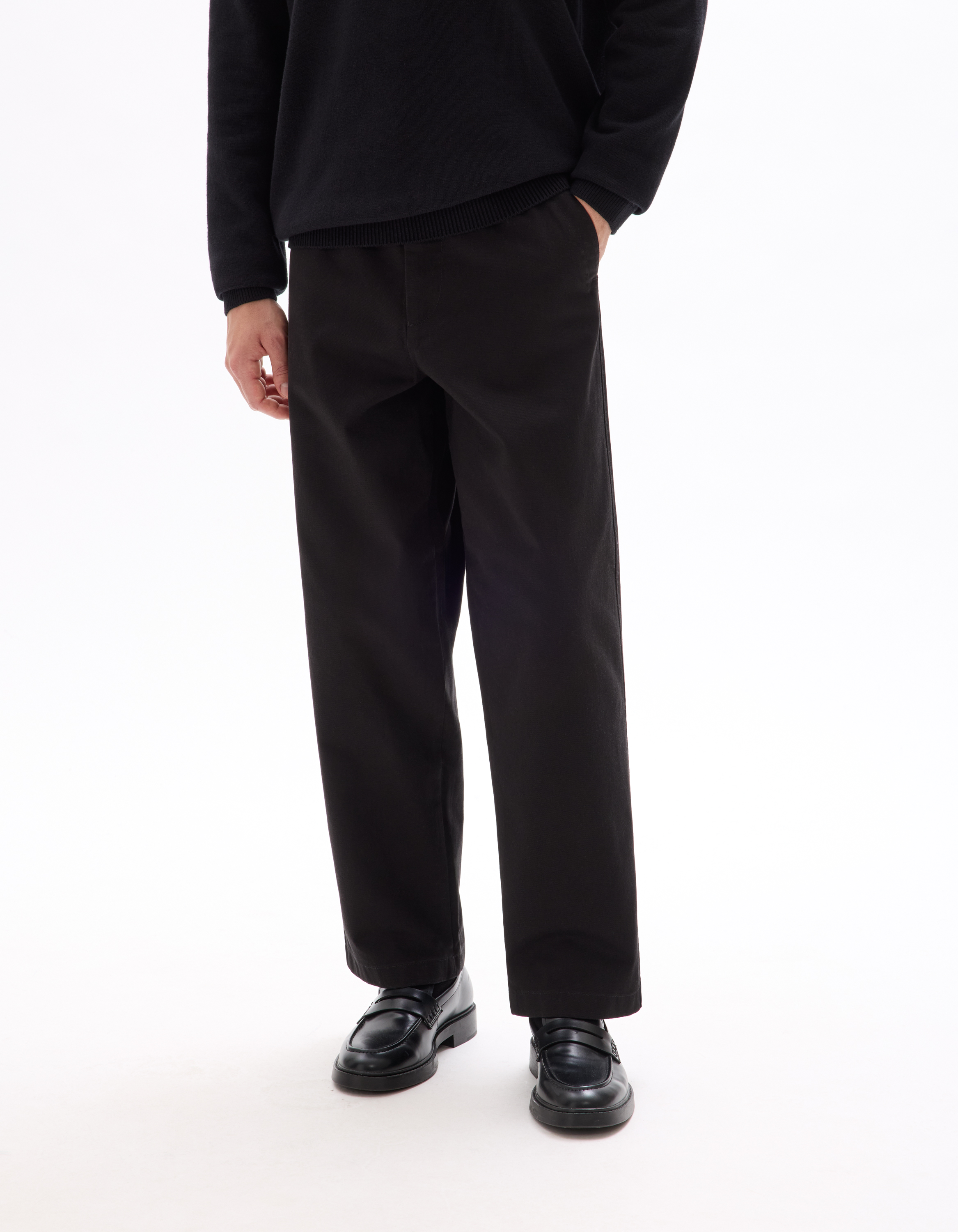 Pantalon chino baggy 100% coton - camaieu - Modalova