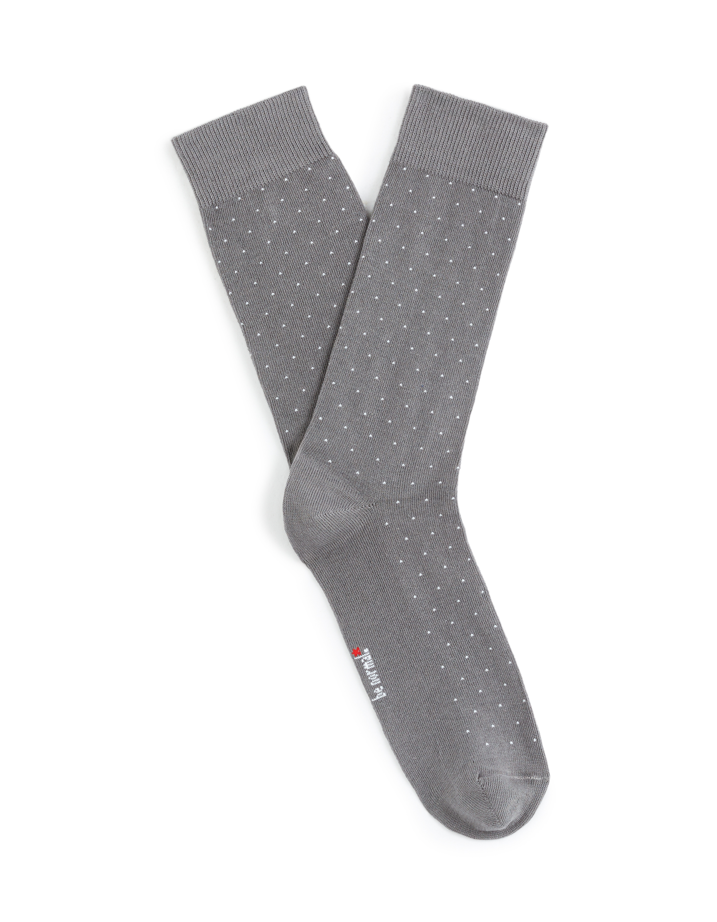 Chaussettes hautes à pois - anthracite