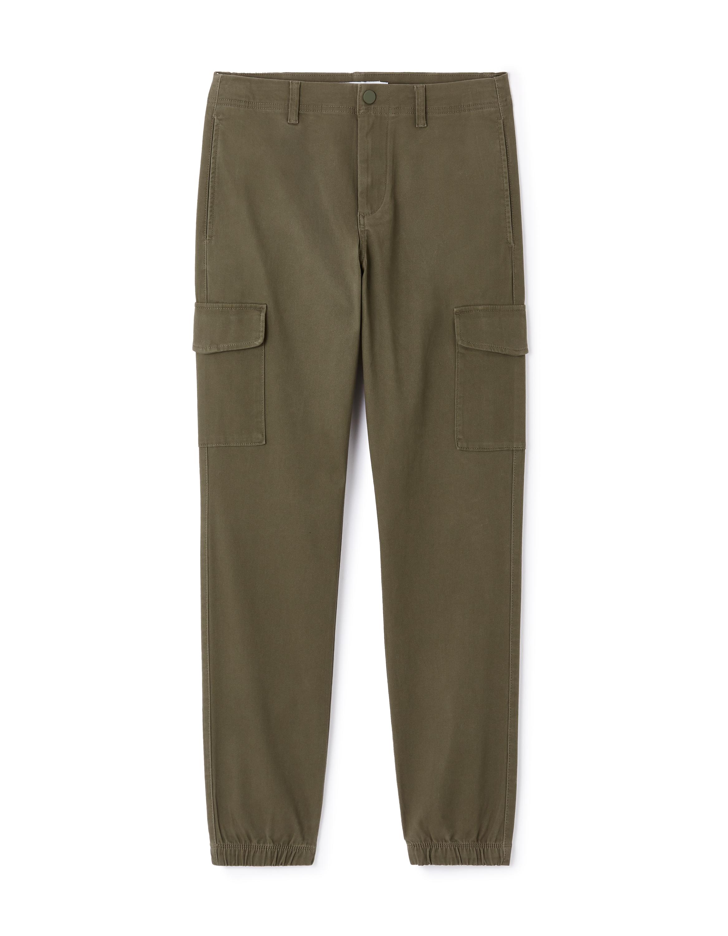 Pantalon cargo slim coton stretch - kaki