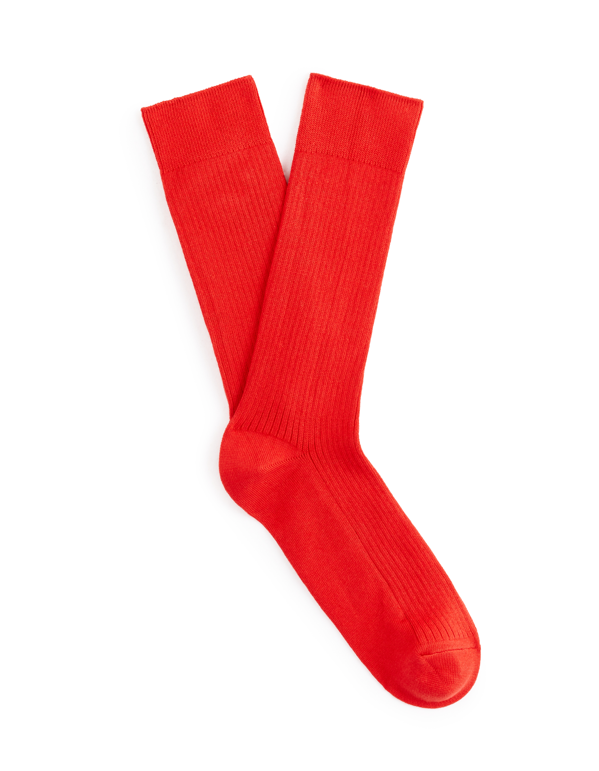 Chaussettes hautes sport 100% coton - rouge
