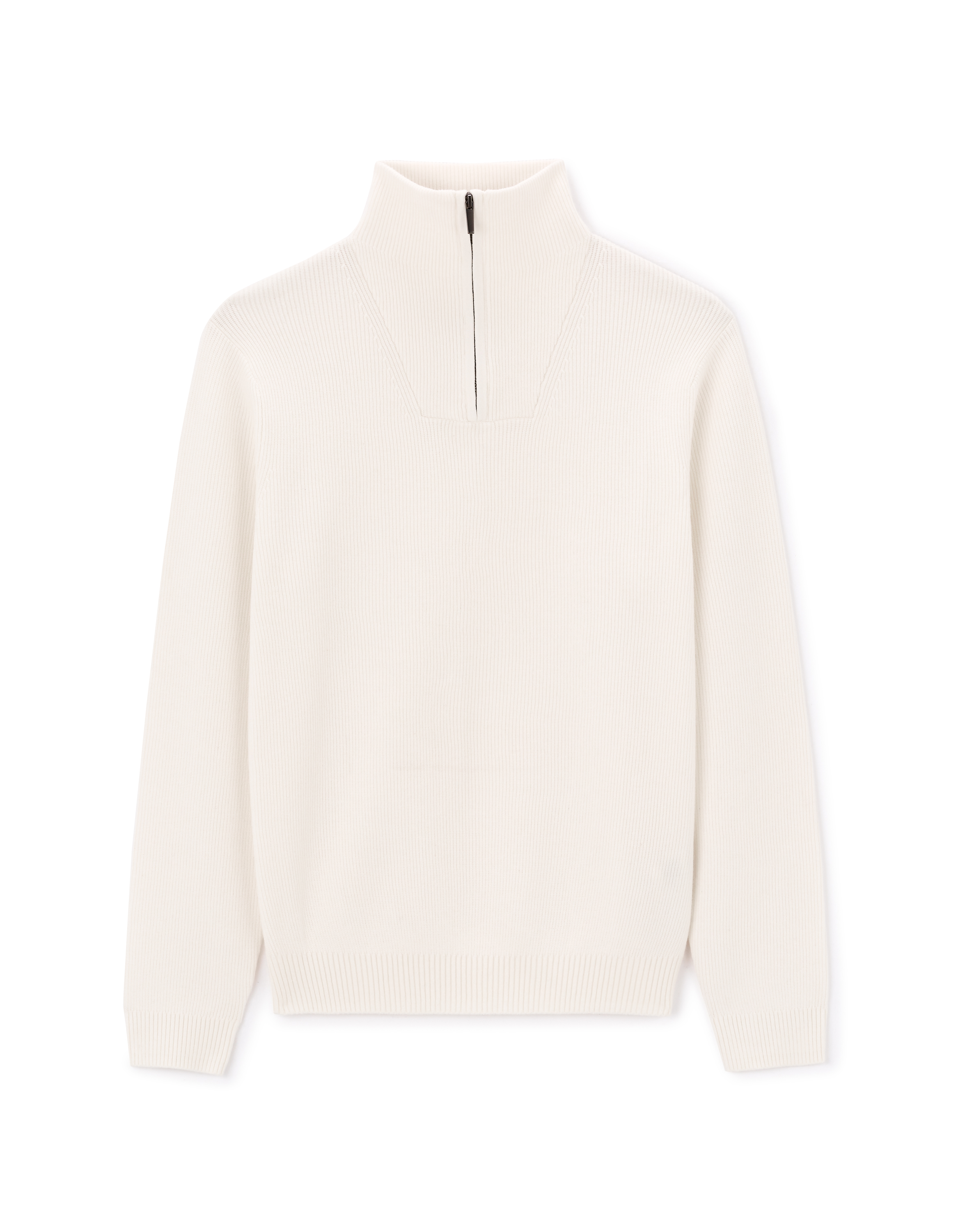 Pull col camionneur regular coton mélangé - écru