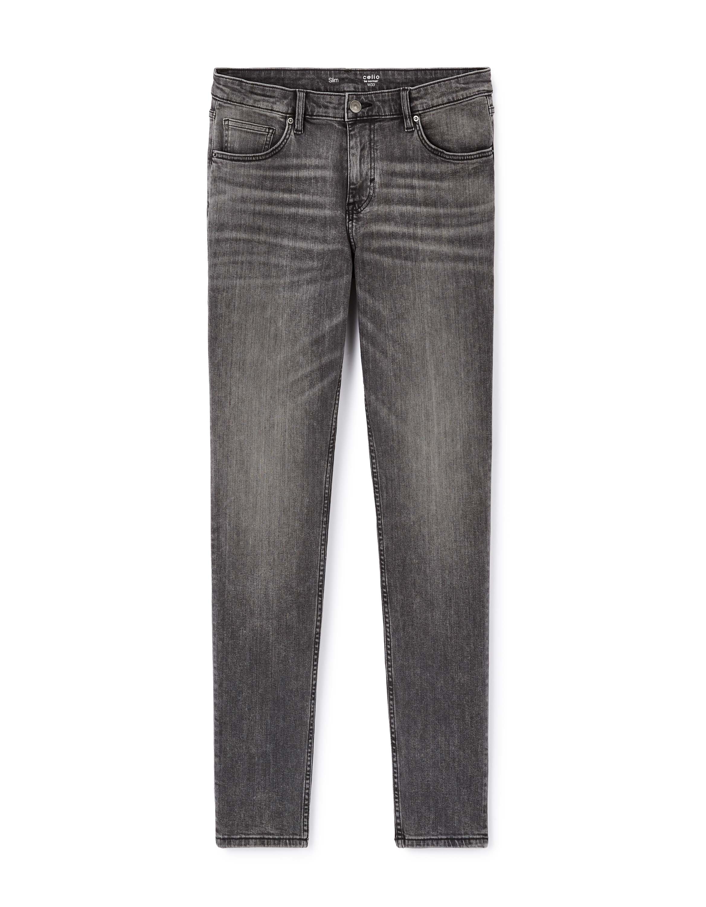 Jean slim coton stretch - gris