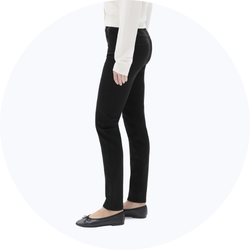Pantalon Habillé Camaïeu Noir Stretch - Taille 40, Occasion Très Bon état - Coupe Classique Et Confortable