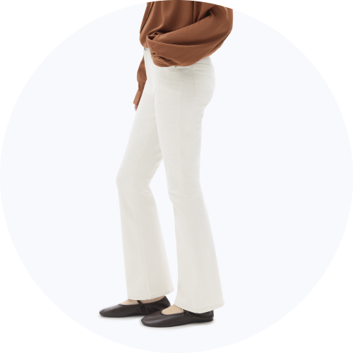 Pantalon Jean Carotte Camaieu Blanc – Taille 38 – Coton – Occasion Très Bon état
